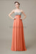 Sweetheart Top Sequin Long Chiffon Bridesmaid Dresses