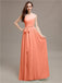 A-line One-shoulder Bridesmaid Dresses With Belt