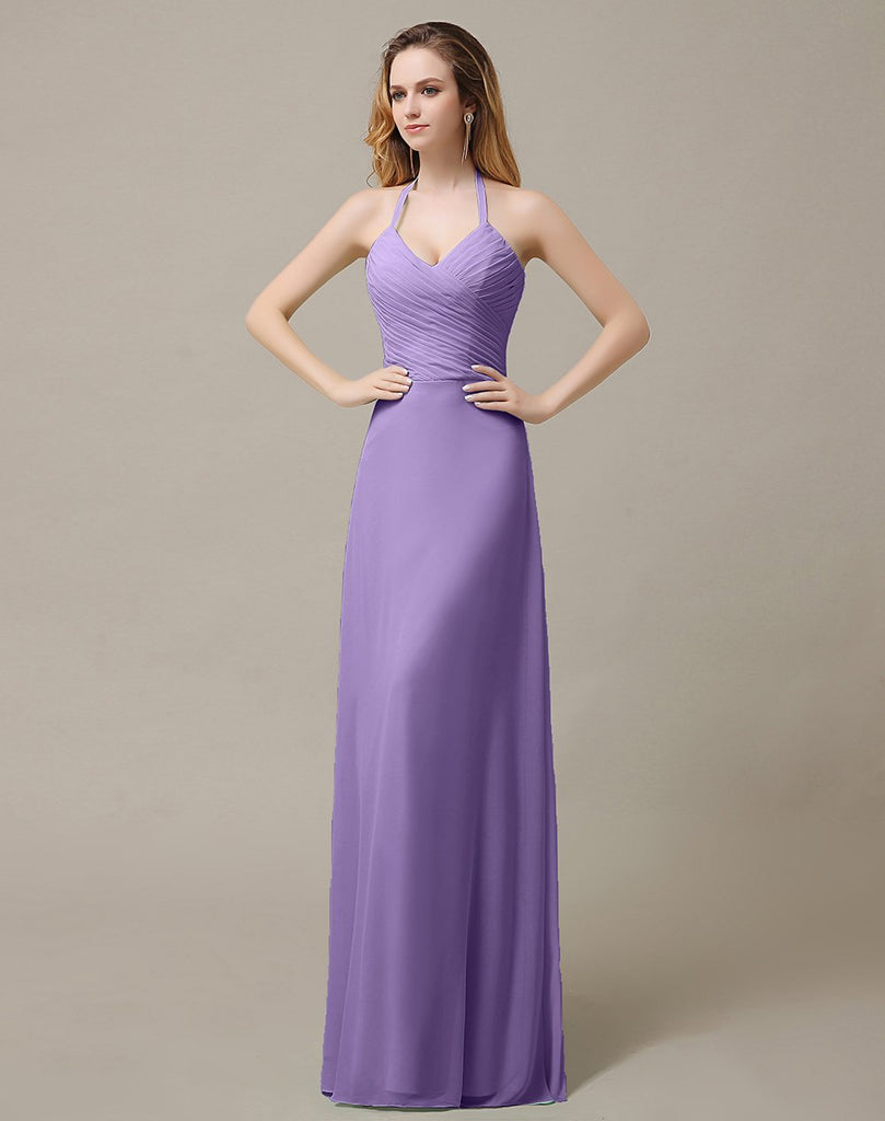 Halter A-Line Bridesmaid Dresses