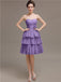 Sweetheart Pleats Short Bridesmaid Dresses