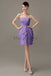 Sweetheart Chiffon Short Bridesmaid Dresses