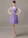 V-Neck Cap Sleeves Chiffon Bridesmaid Dresses