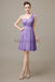 One shoulder Pleats Chiffon Bridesmaid Dresses