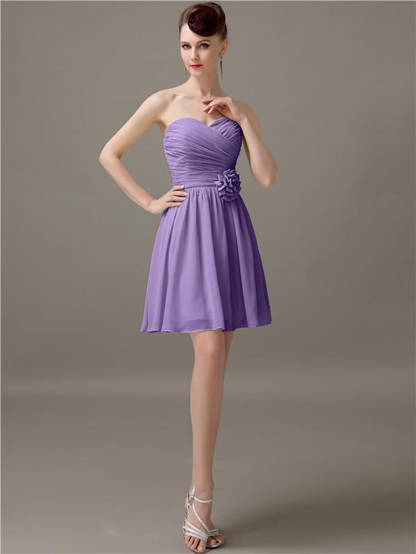 Sweetheart Short A-Line Bridesmaid Dresses