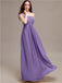 A-line One-shoulder Long Chiffon Bridesmaid Dresses