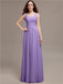 Scoop Neck Sleeveless Pleats Bridesmaid Dresses