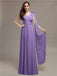 One-shoulder Appliques Chiffon Bridesmaid Dresses