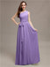 A-line One-shoulder Bridesmaid Dresses With Belt