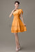 One Shoulder Ruffles Bridesmaid Dresses