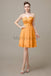 Sweetheart Neck Knee Length Chiffon Bridesmaid Dresses