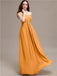 A-line One-shoulder Long Chiffon Bridesmaid Dresses