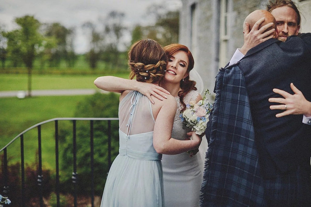 A-line Floor-length One-shoulder Long Tulle Bridesmaid Dresses, BD0604