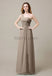 One Shoulder Chiffon Long Bridesmaid Dresses