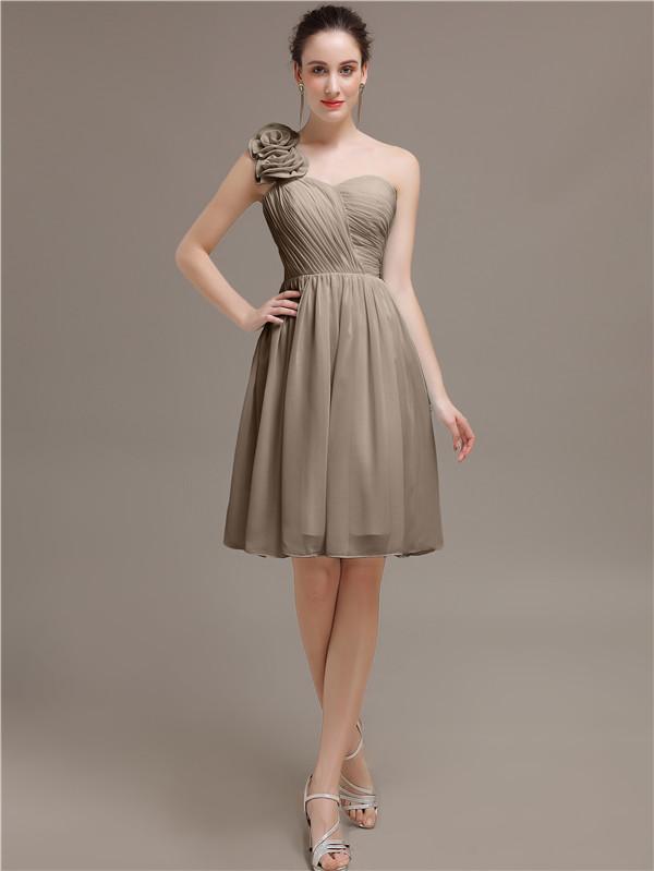 One Shoulder Short Bridesmaid Dresses