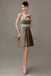 Spaghetti Strap Chiffon Short Bridesmaid Dresses