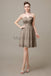 Sweetheart Neck Knee Length Chiffon Bridesmaid Dresses