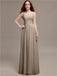 Scoop Neck Sleeveless Pleats Bridesmaid Dresses