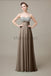 Sweetheart Top Sequin Long Chiffon Bridesmaid Dresses