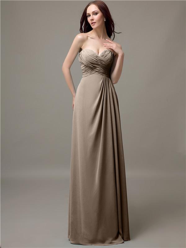 Sweetheart Neck Empire Chiffon Bridesmaid Dresses