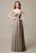 One Shoulder Chiffon Long Bridesmaid Dresses