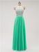 Halter Chiffon Floor Length Bridesmaid Dresses