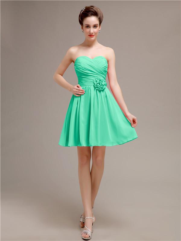 Sweetheart Short A-Line Bridesmaid Dresses