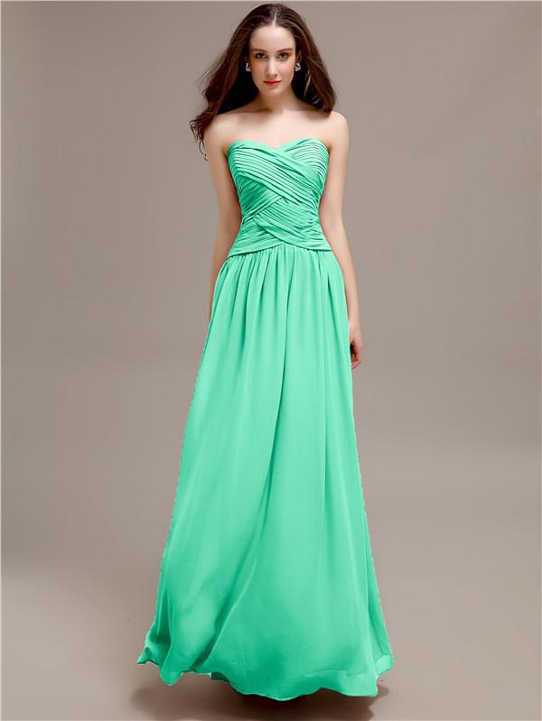 Sweetheart Long A-Line Bridesmaid Dresses