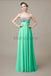 Sweetheart Top Sequin Long Chiffon Bridesmaid Dresses