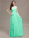 A-line One-shoulder Bridesmaid Dresses With Belt