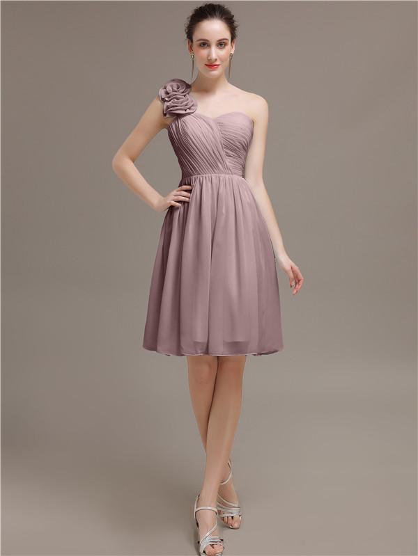 One Shoulder Short Bridesmaid Dresses