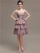 Sweetheart Pleats Short Bridesmaid Dresses