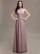 High Neck Chiffon Bridesmaid Dresses