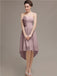 Strapless High Low Chiffon Bridesmaid Dresses