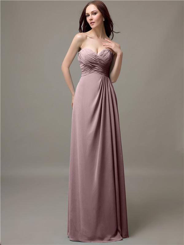 Sweetheart Neck Empire Chiffon Bridesmaid Dresses