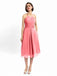 Halter Sleeveless Pleats Bridesmaid Dresses