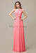 One Shoulder Chiffon Floor Length Bridesmaid Dresses