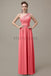 One Shoulder Chiffon Floor Length Bridesmaid Dresses