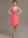 Straps Chiffon Short Bridesmaid Dresses