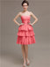 Sweetheart Pleats Short Bridesmaid Dresses