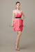 Sweetheart Neck Short Dress with Black Belt.