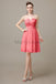 Sweetheart Neck Knee Length Chiffon Bridesmaid Dresses