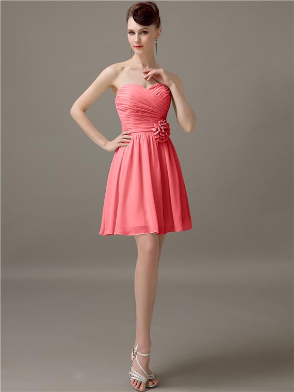 Sweetheart Short A-Line Bridesmaid Dresses