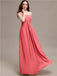 A-line One-shoulder Long Chiffon Bridesmaid Dresses