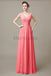 V-Neck Long Chiffon Bridesmaid Dresses