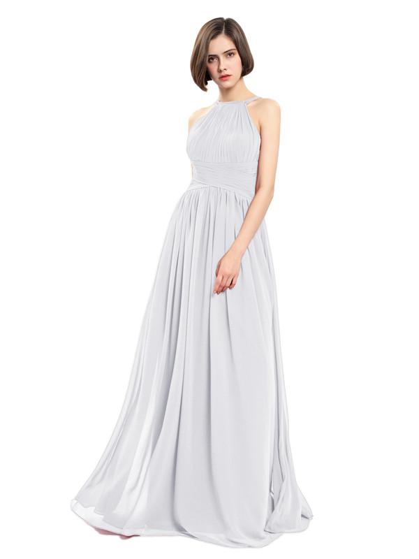 A-line Sleeveless Straps Pleats Bridesmaid Dresses