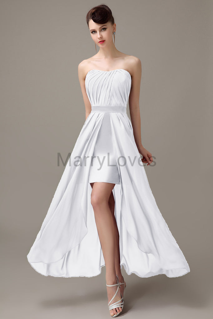 Sweetheart Chiffon Floor Length Bridesmaid Dresses