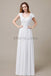 Floor Length Chiffon Bridesmaid Dresses with Pleated