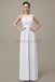 One Shoulder Chiffon Floor Length Bridesmaid Dresses