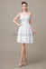 Sweetheart Neck Knee Length Chiffon Bridesmaid Dresses