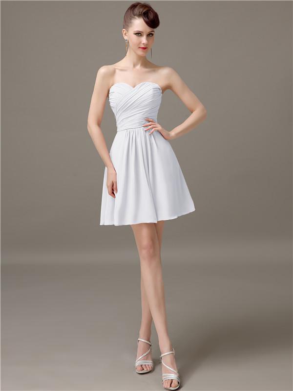 Sweetheart Short A-Line Bridesmaid Dresses